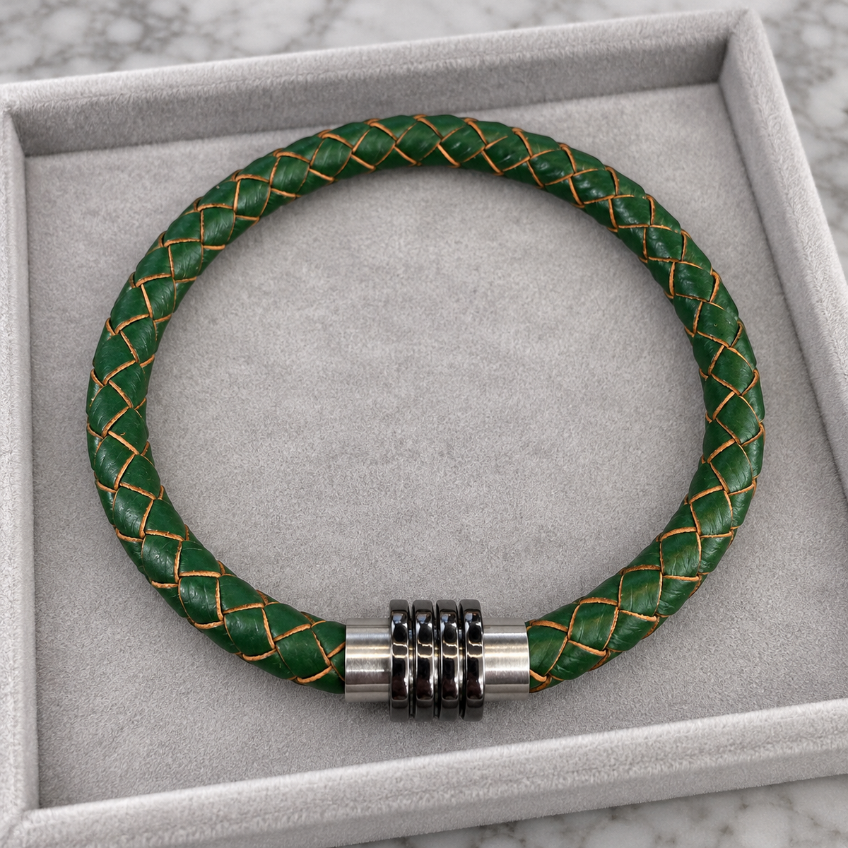 Braided Leather Cord 4mm