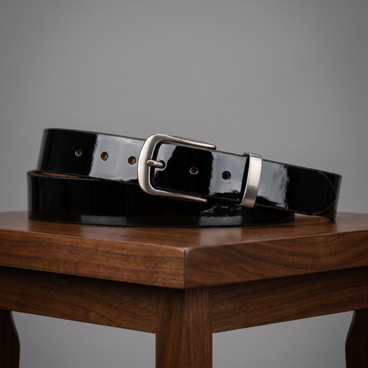 Patent Leather Belt - 1.5"