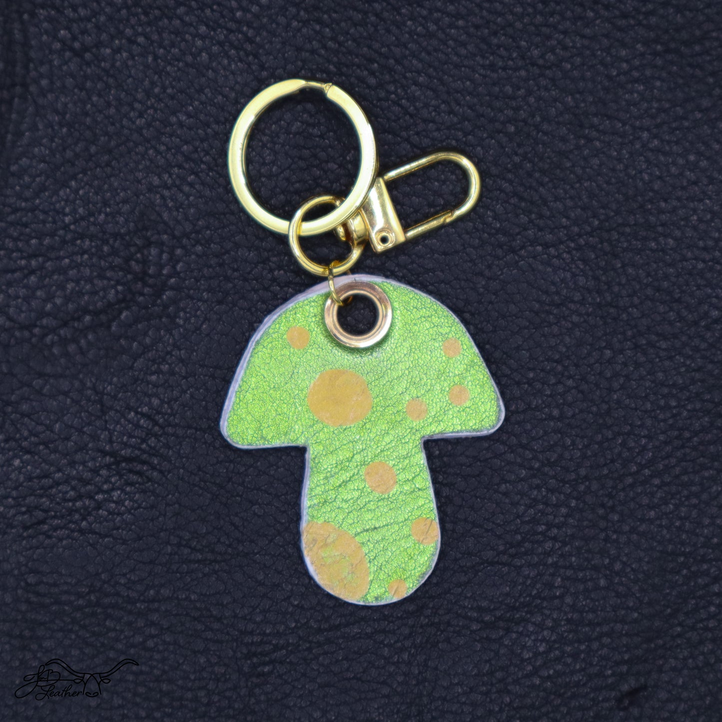 Mushroom Keychain - Jon B Leather