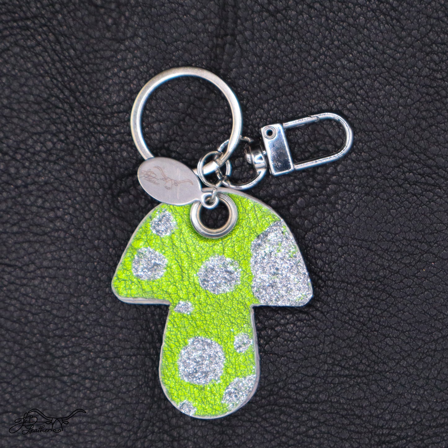 Mushroom Keychain - Jon B Leather