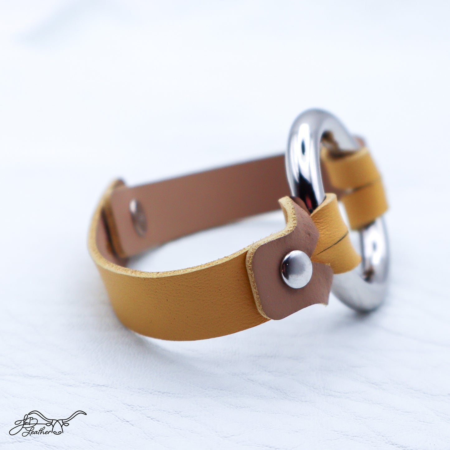 Metal Ring Bracelet - Jon B Leather
