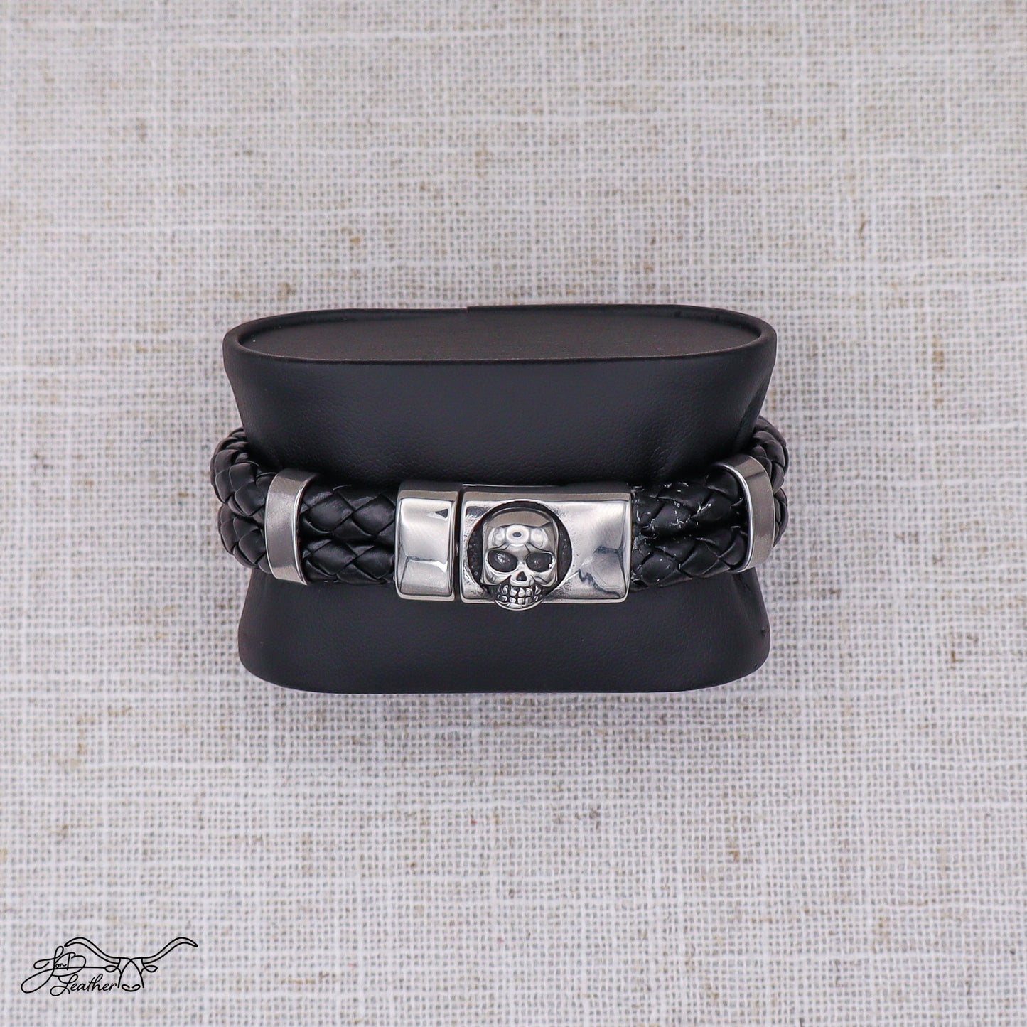 Skull Bracelet Magnetic - Jon B Leather