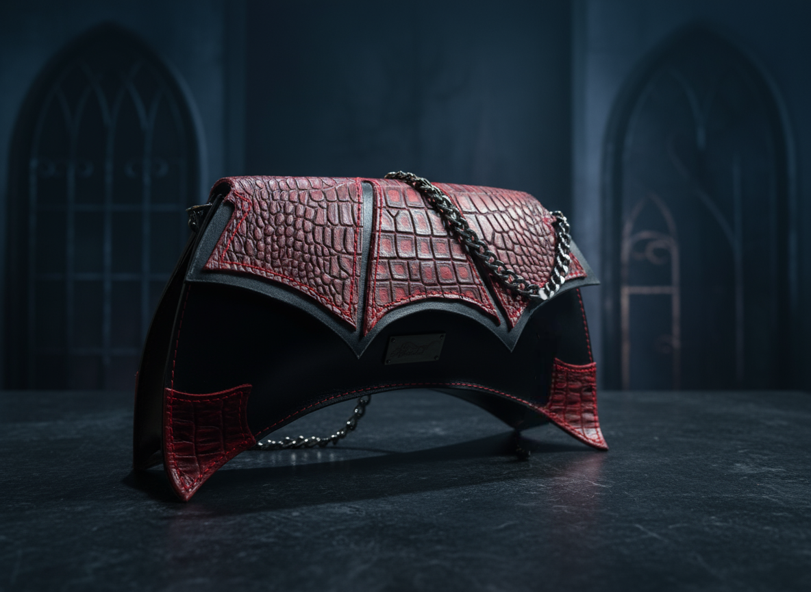 Midnight Echo Winged Handbag