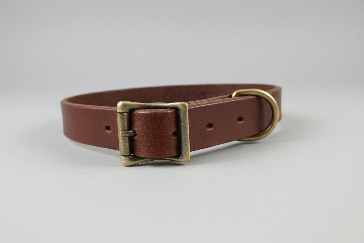 Full Grain Leather Dog Collar