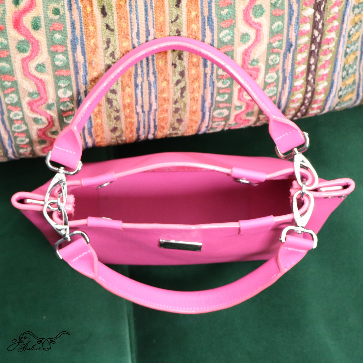 Tufted Handbag with convertible strap - Jon B Leather