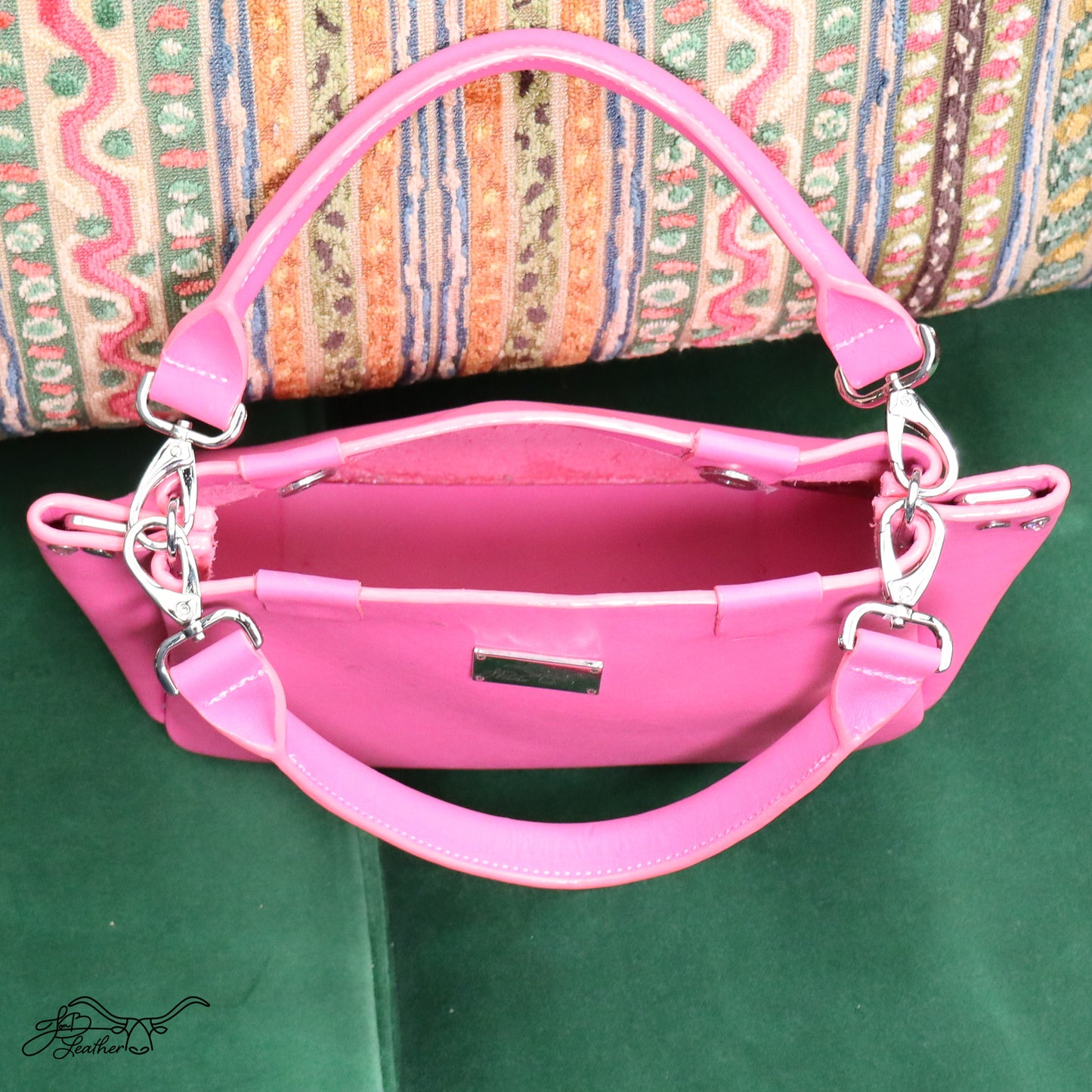 Tufted Handbag with convertible strap - Jon B Leather