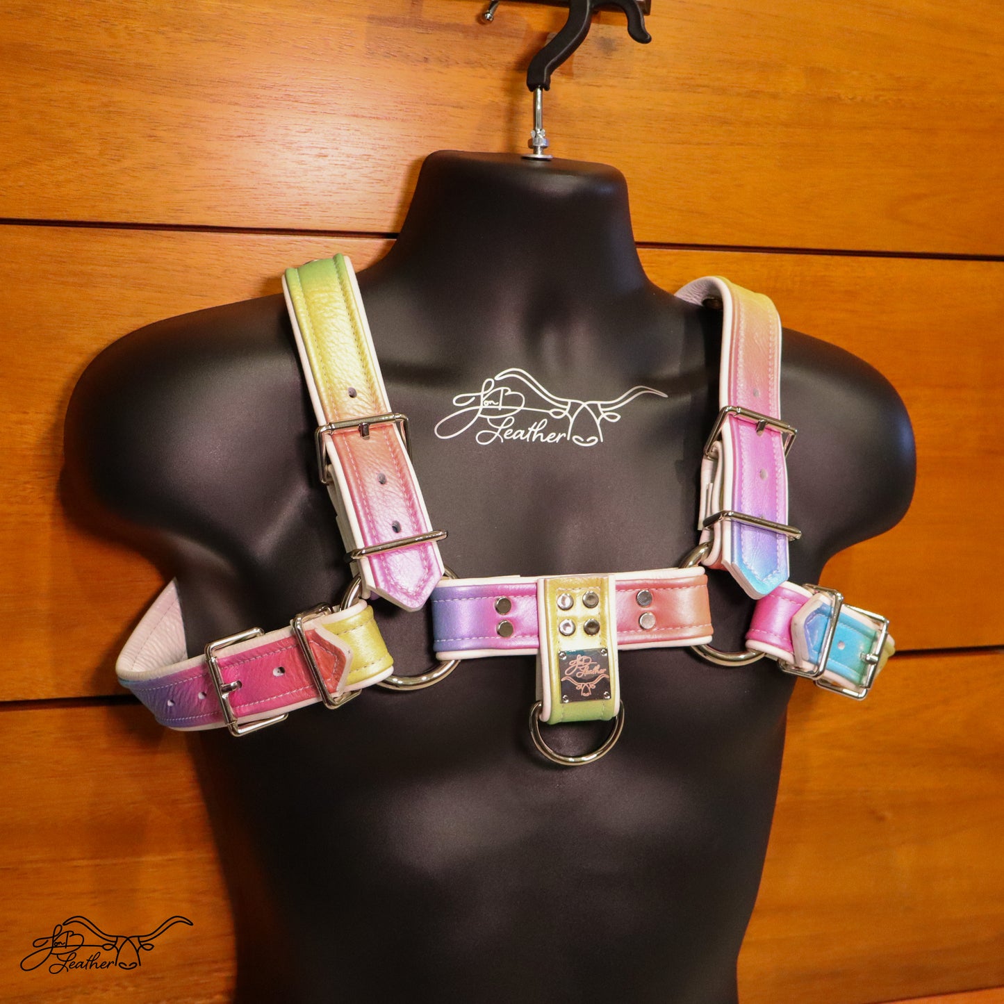 Rainbow Pride Harness - Jon B Leather