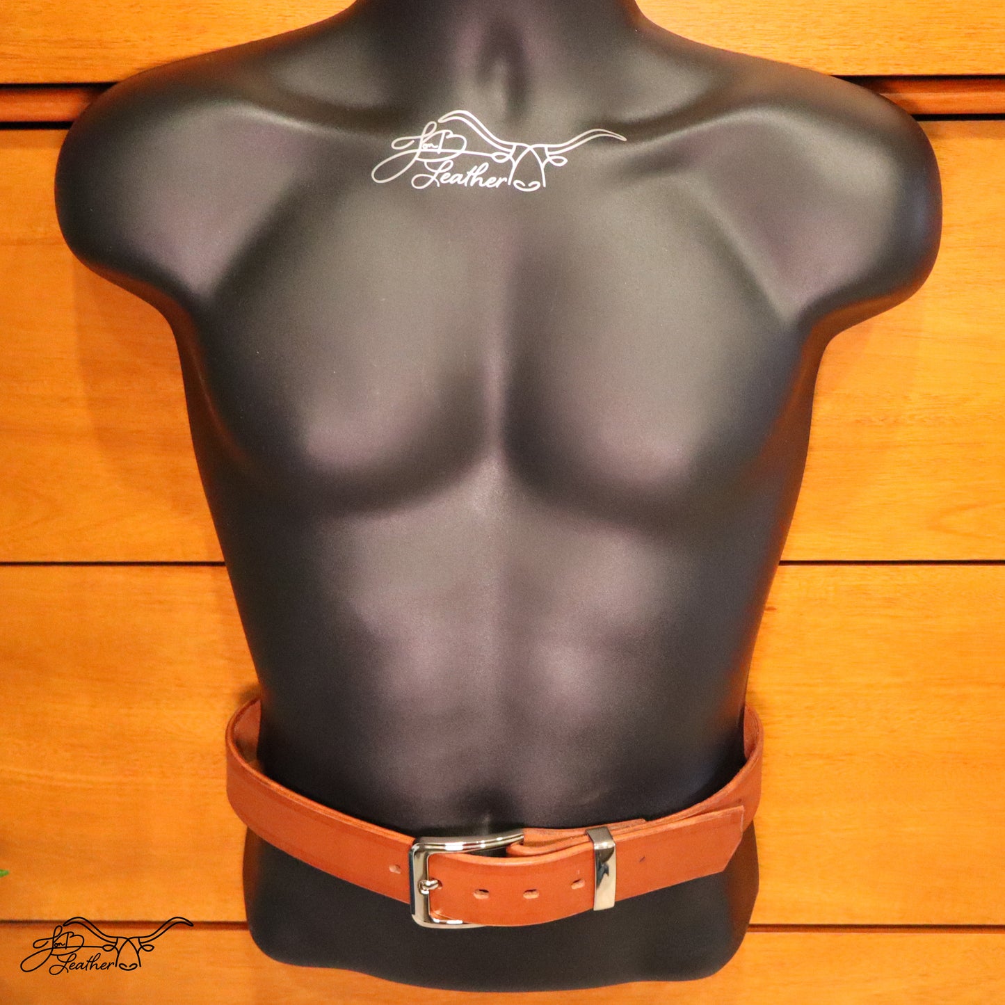 Geometric Belt Full Grain Leather - Jon B Leather