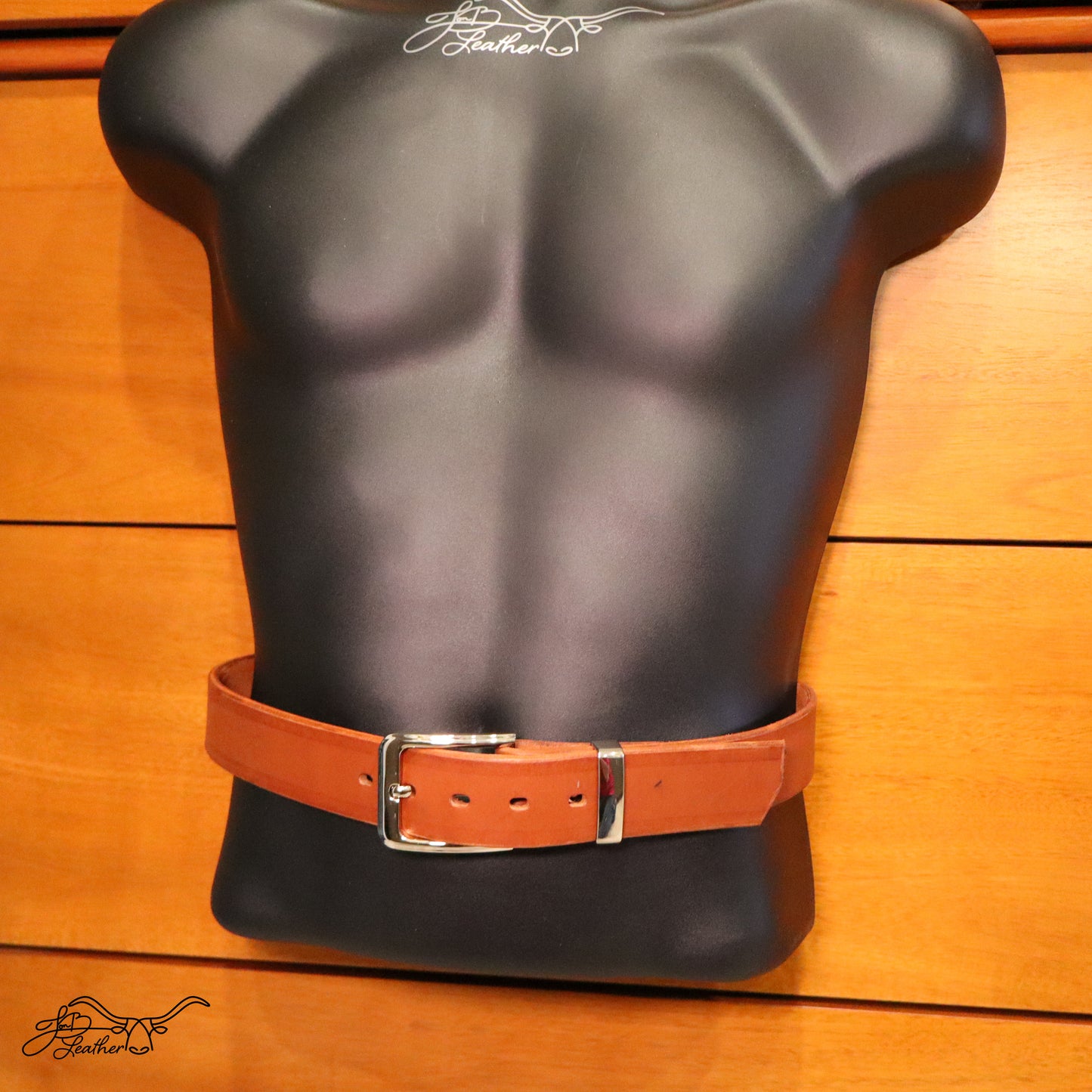 Geometric Belt Full Grain Leather - Jon B Leather