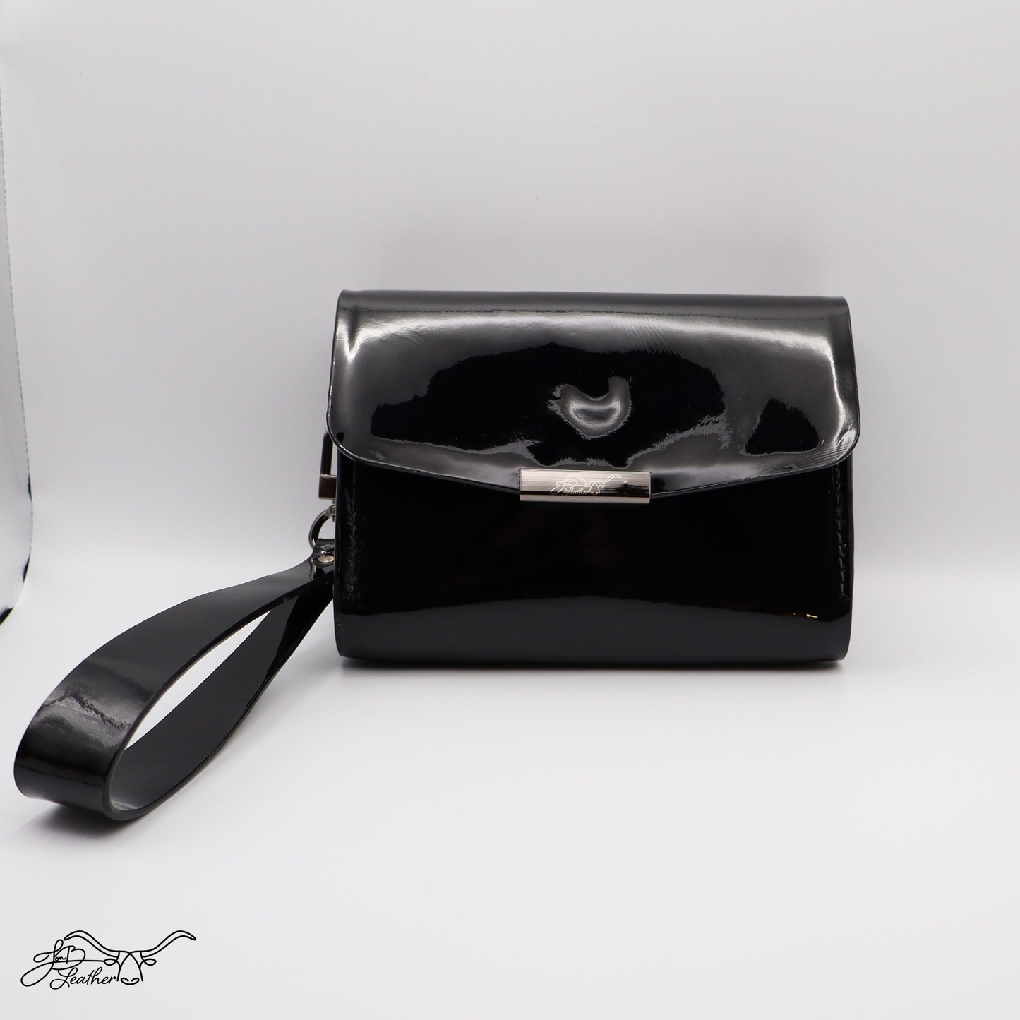 Patent Leather Wristlet Clutch - Jon B Leather