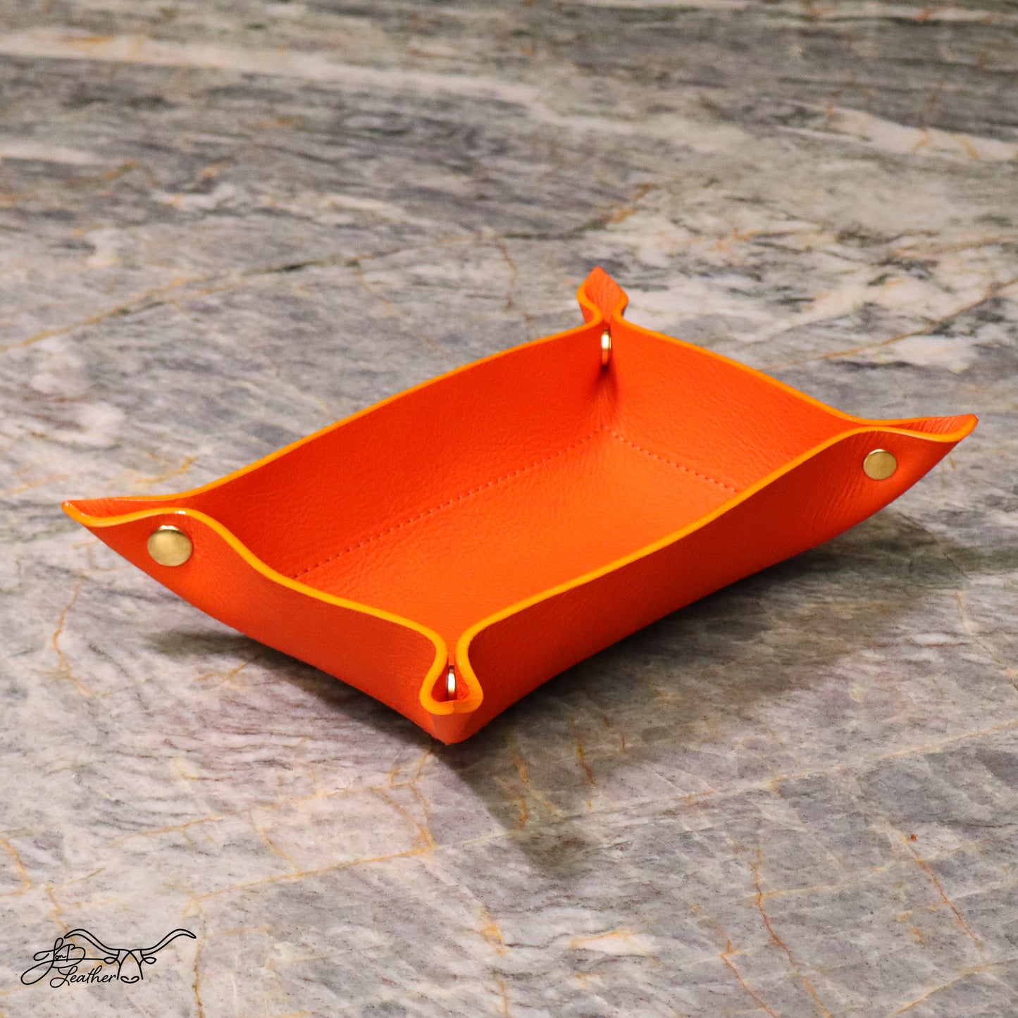 A Vibrant Valet Tray Classic Rectangle - Jon B Leather