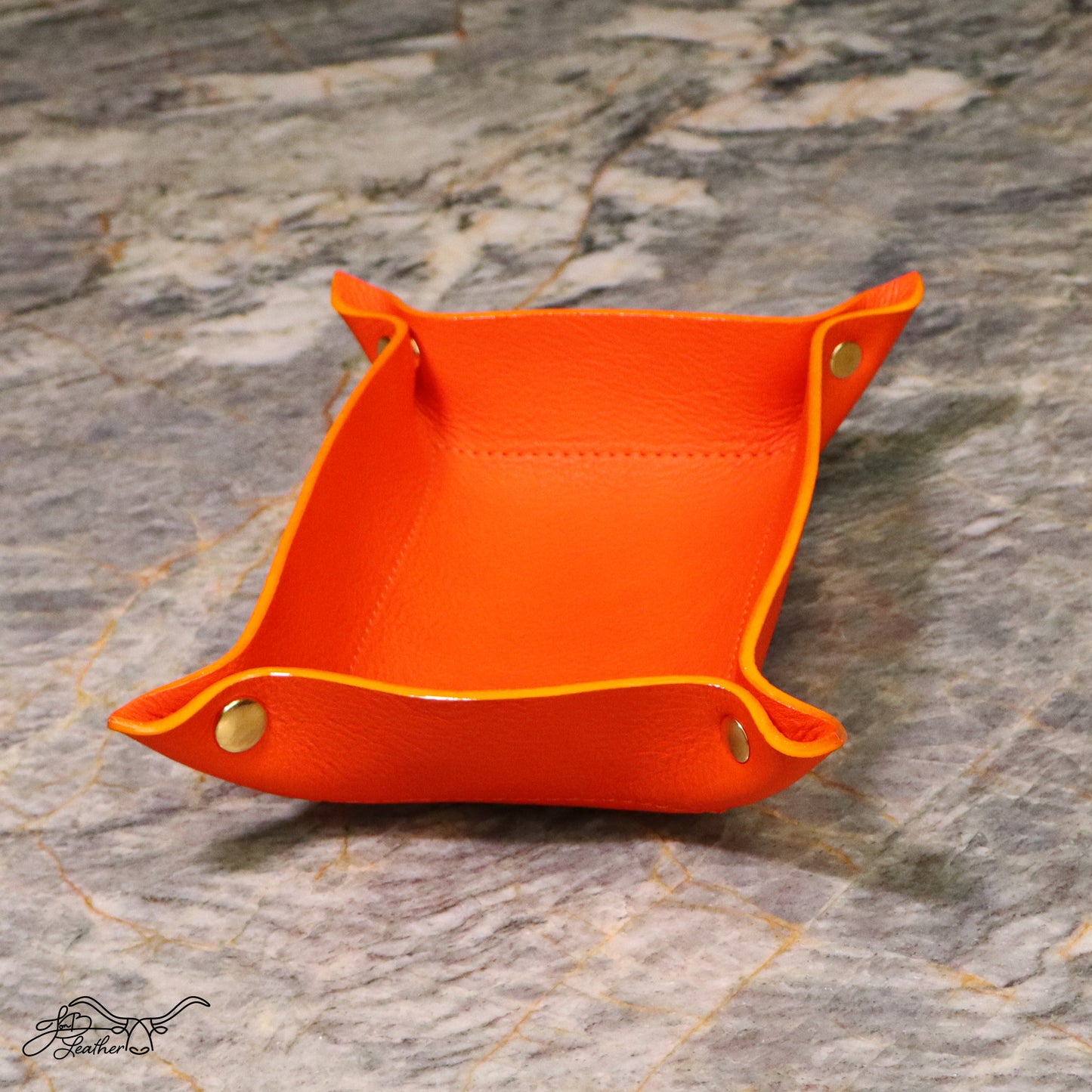 A Vibrant Valet Tray Classic Rectangle - Jon B Leather