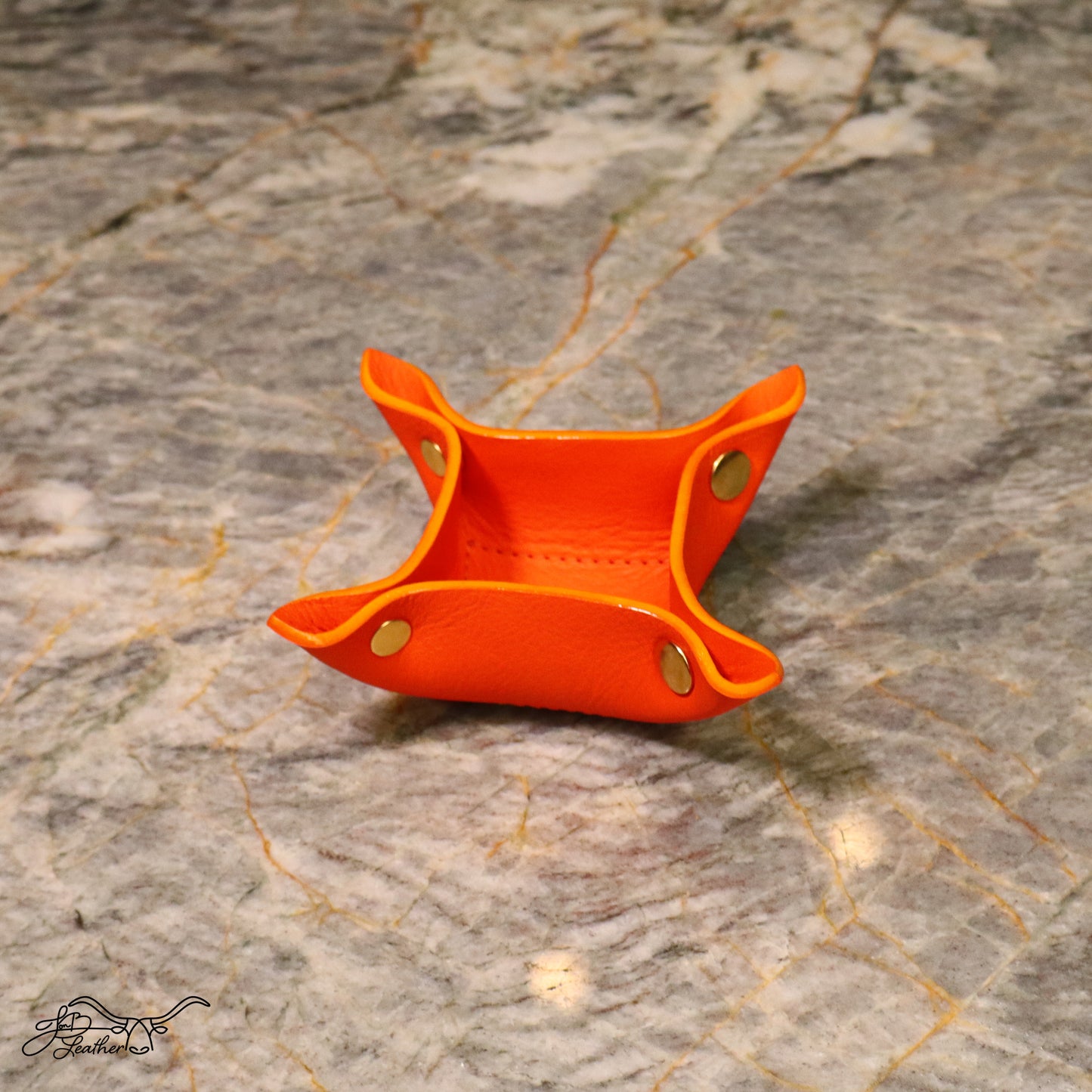 A Vibrant Valet Tray Small Square - Jon B Leather