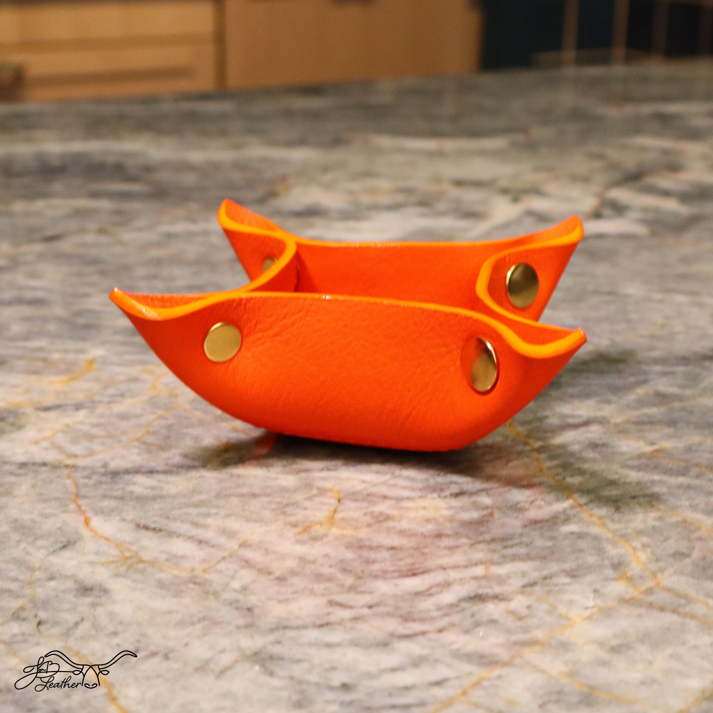 A Vibrant Valet Tray Small Square - Jon B Leather