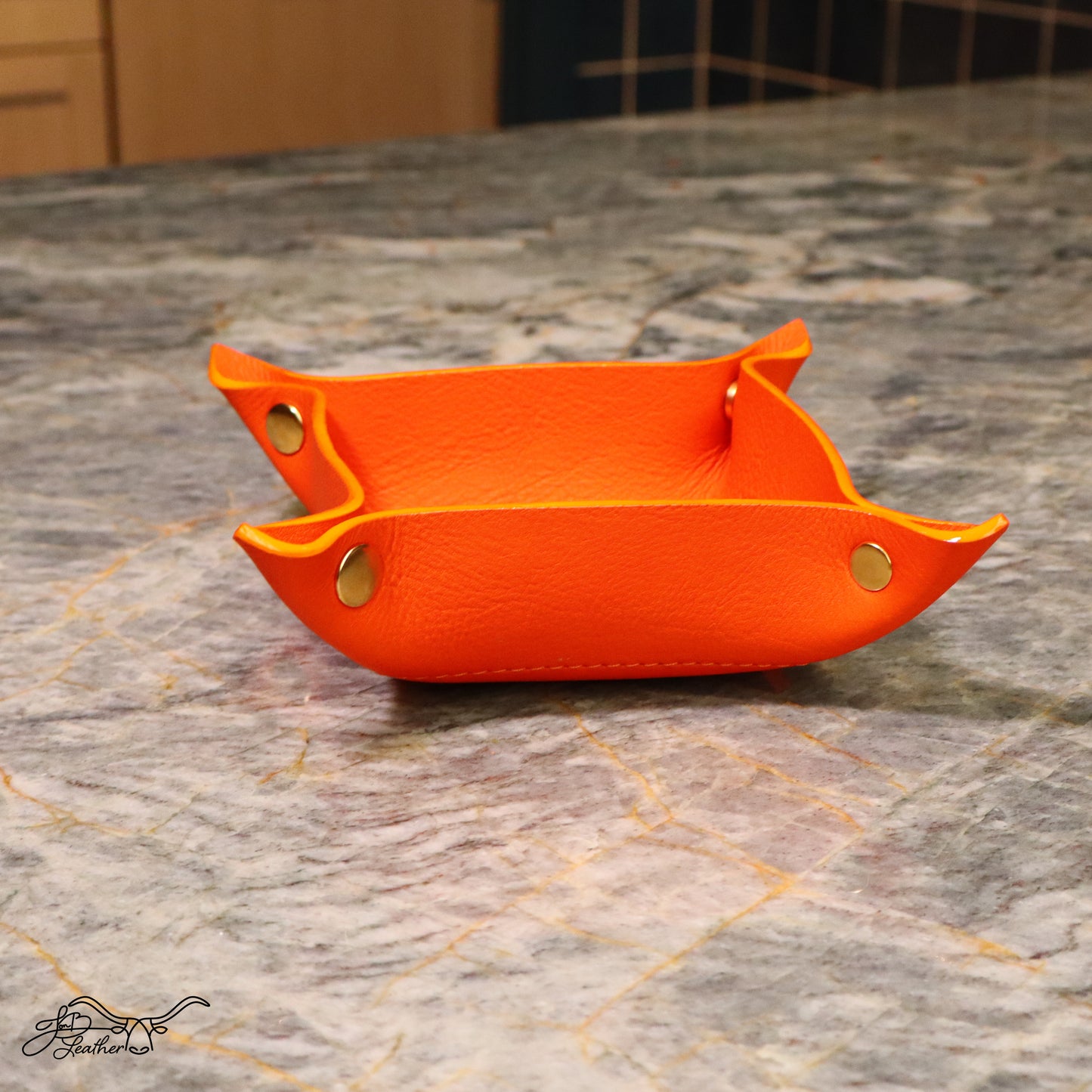 A Vibrant Valet Tray Medium Square - Jon B Leather