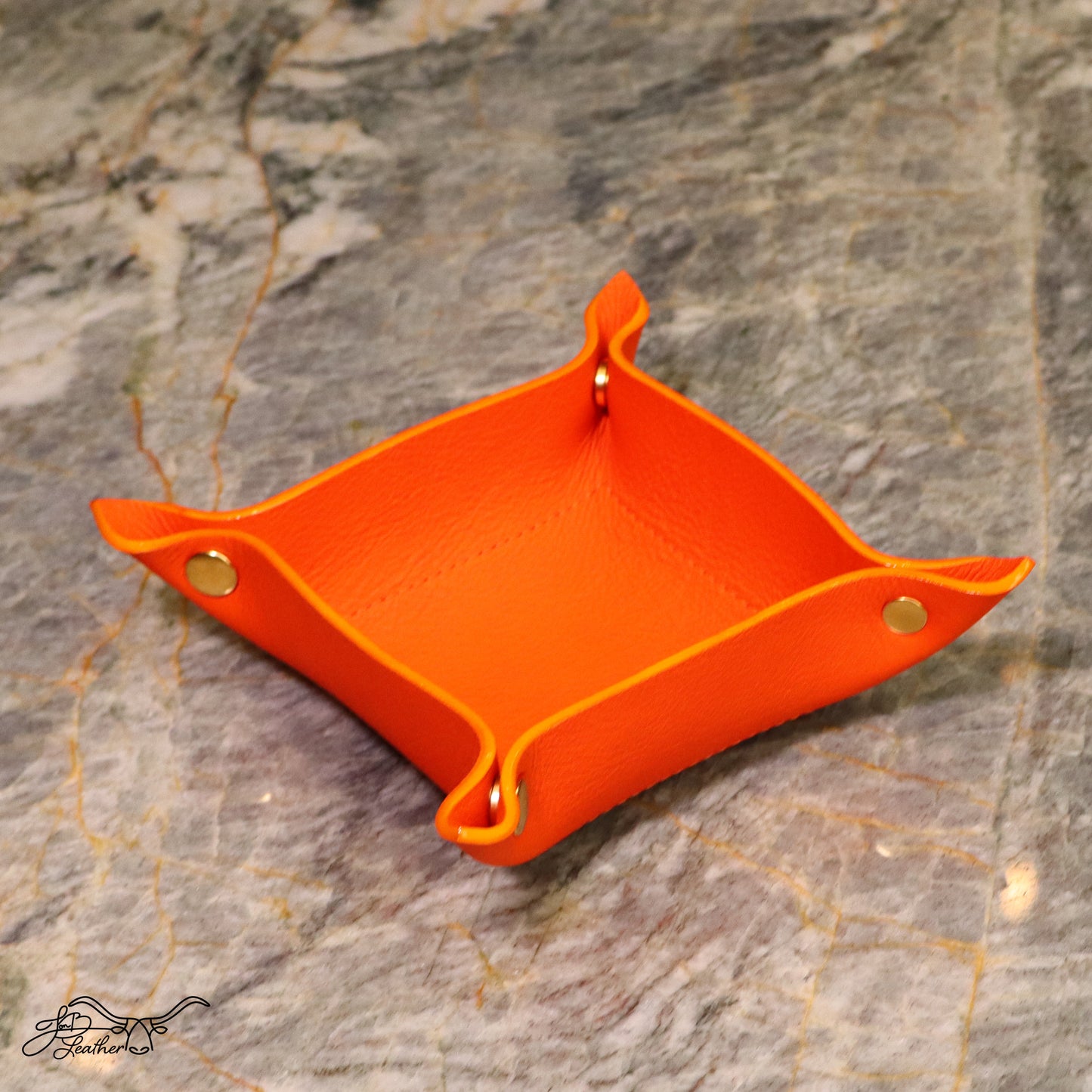 A Vibrant Valet Tray Medium Square - Jon B Leather