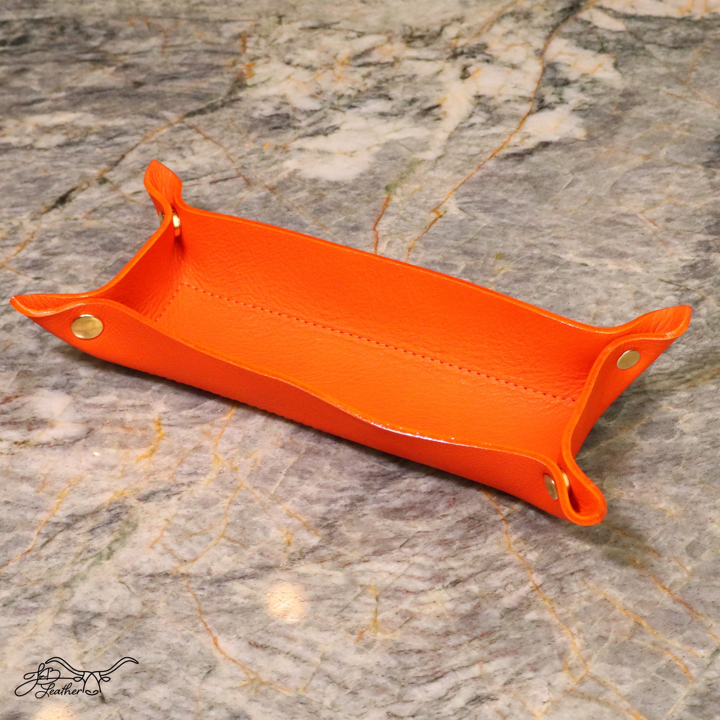 A Vibrant Valet Tray Long Rectangle - Jon B Leather