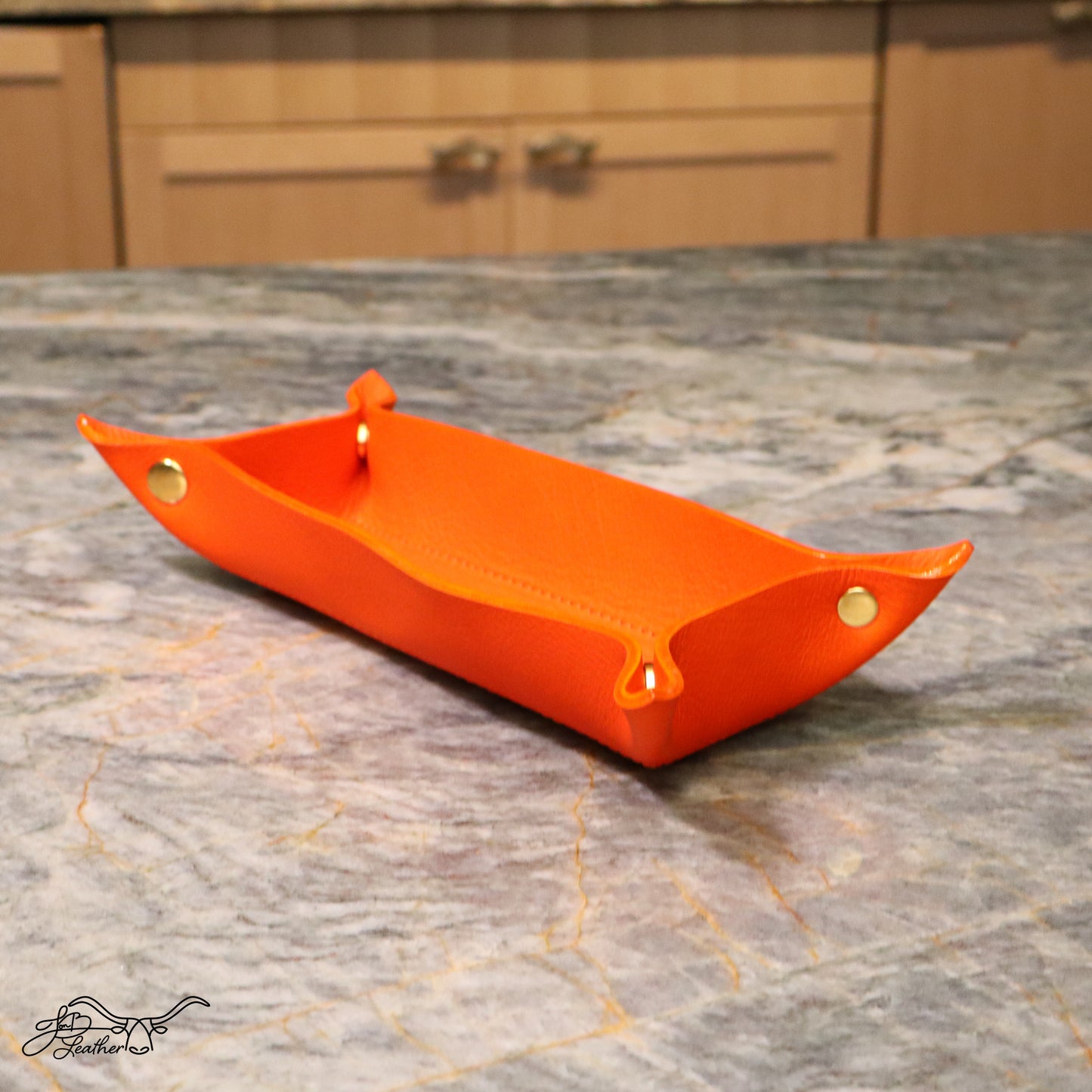 A Vibrant Valet Tray Long Rectangle - Jon B Leather