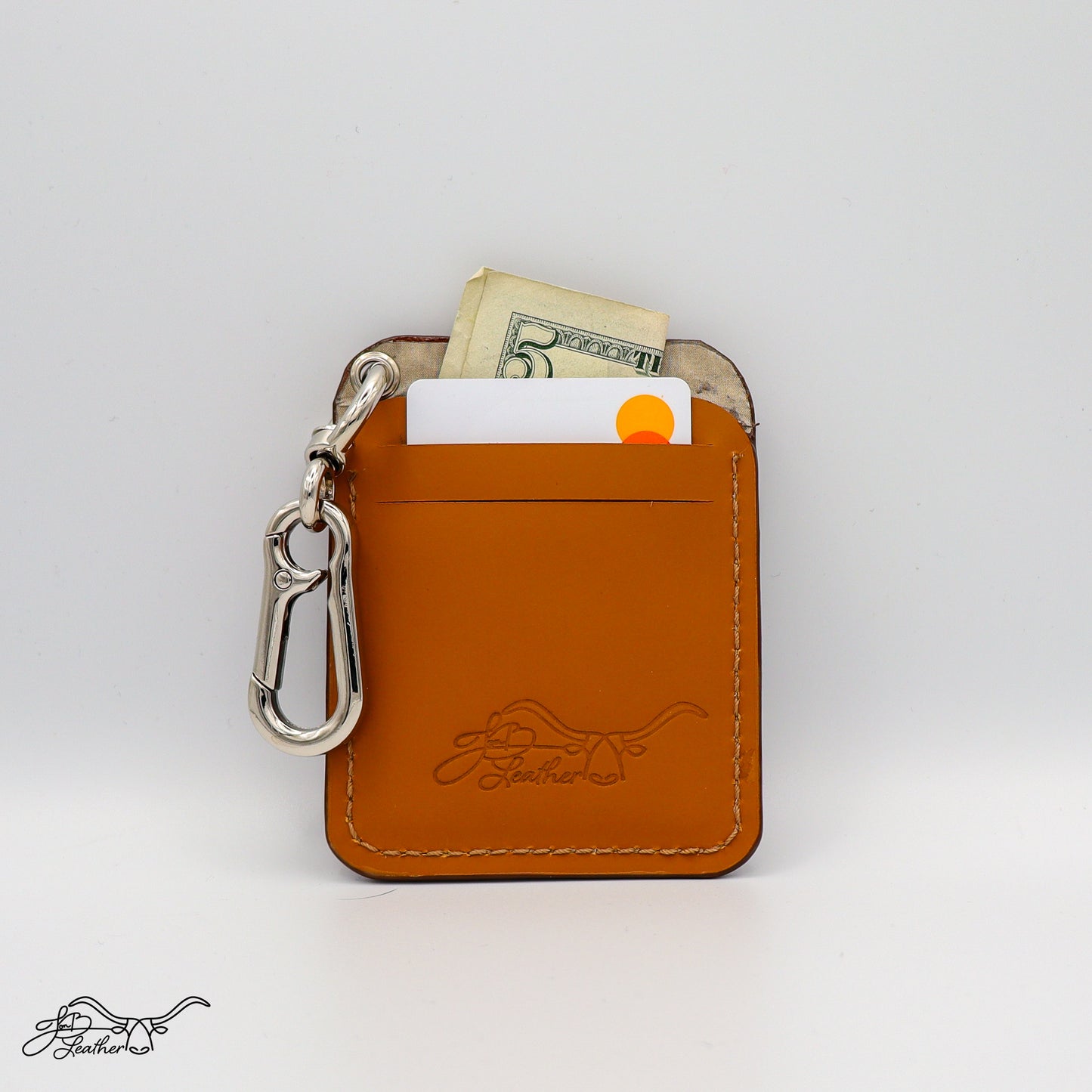 Python Embossed Card Wallet - Jon B Leather