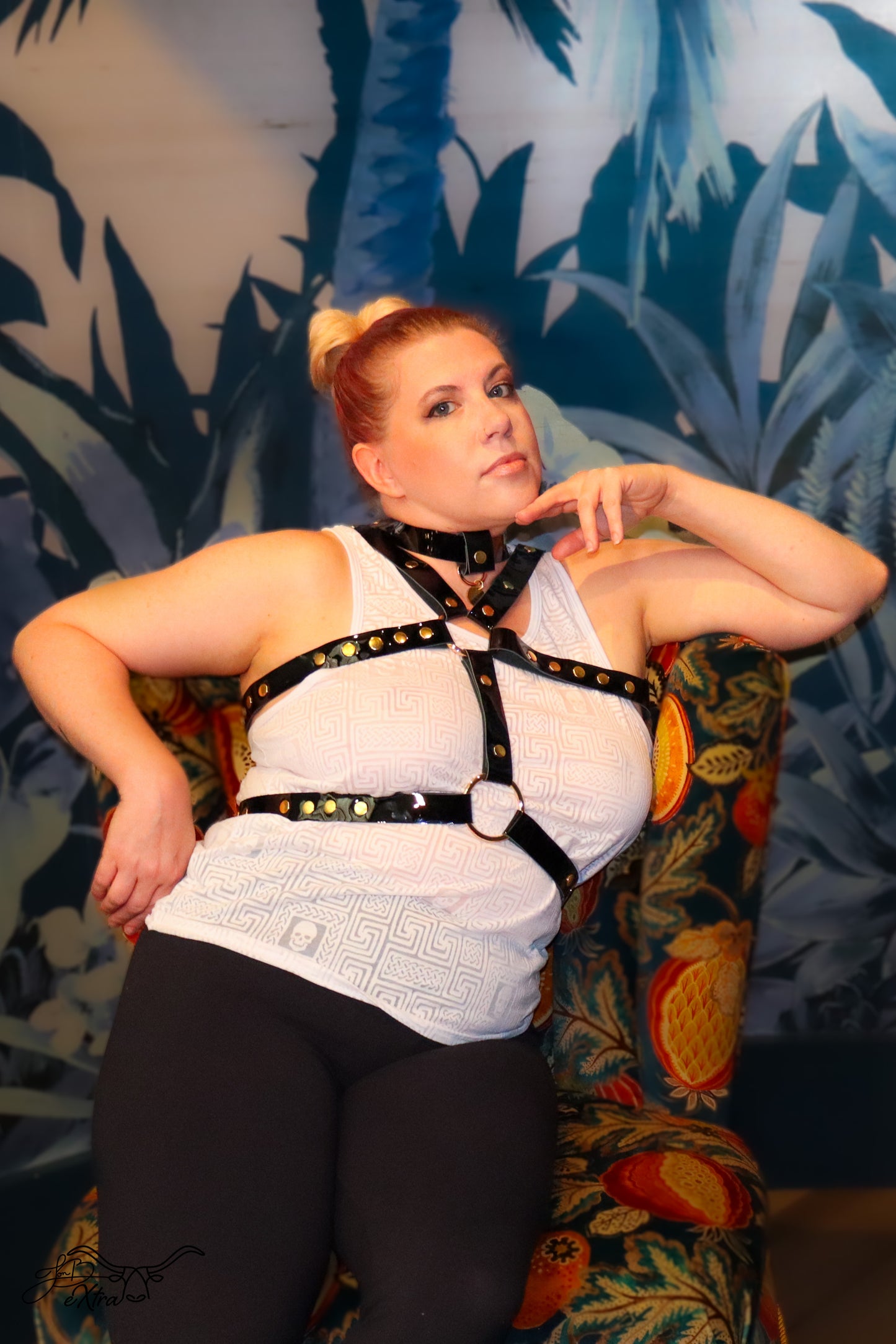 Jon Bx Patent Leather Harness - Jon B Leather