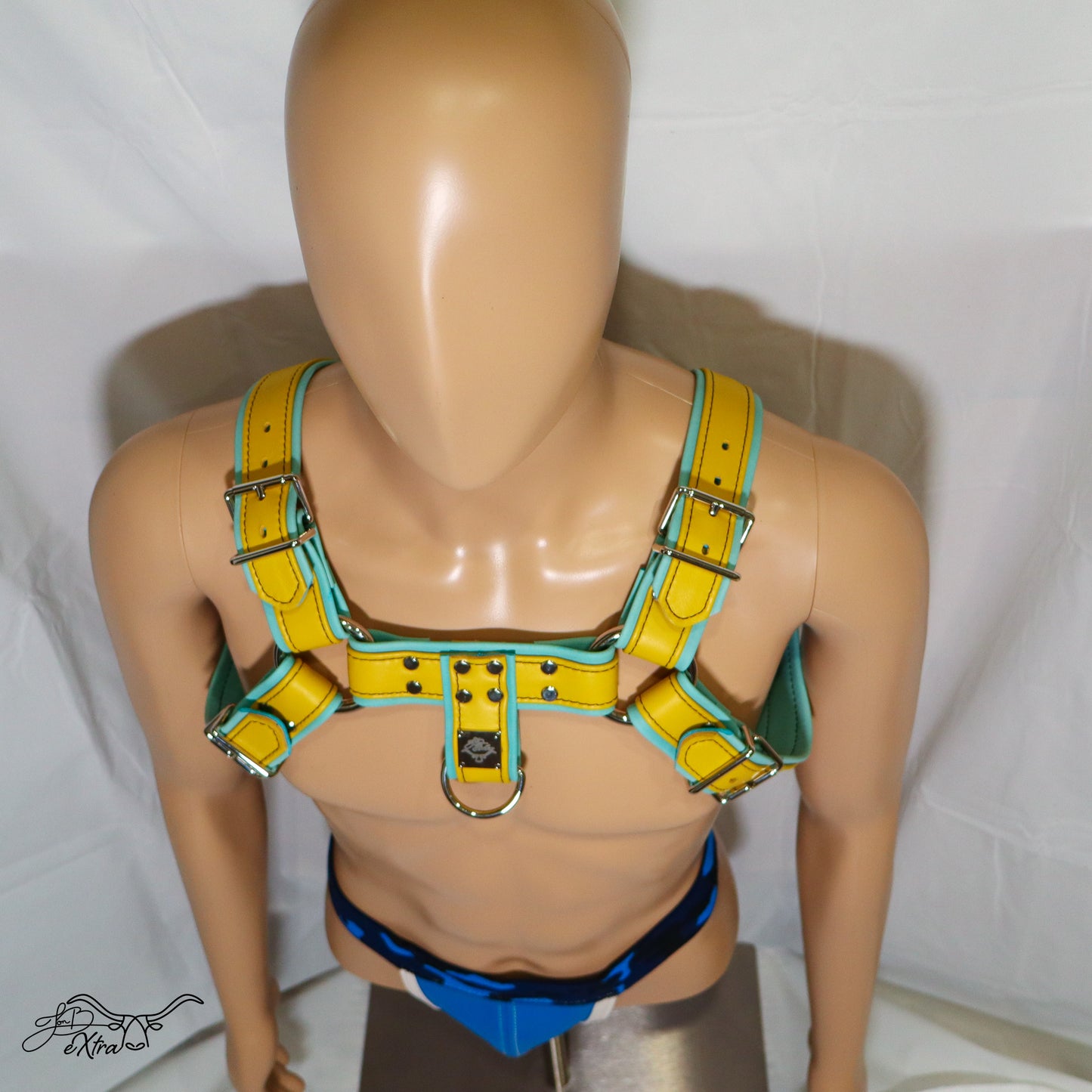 JonBx Cyan and Yellow Fashion Harness