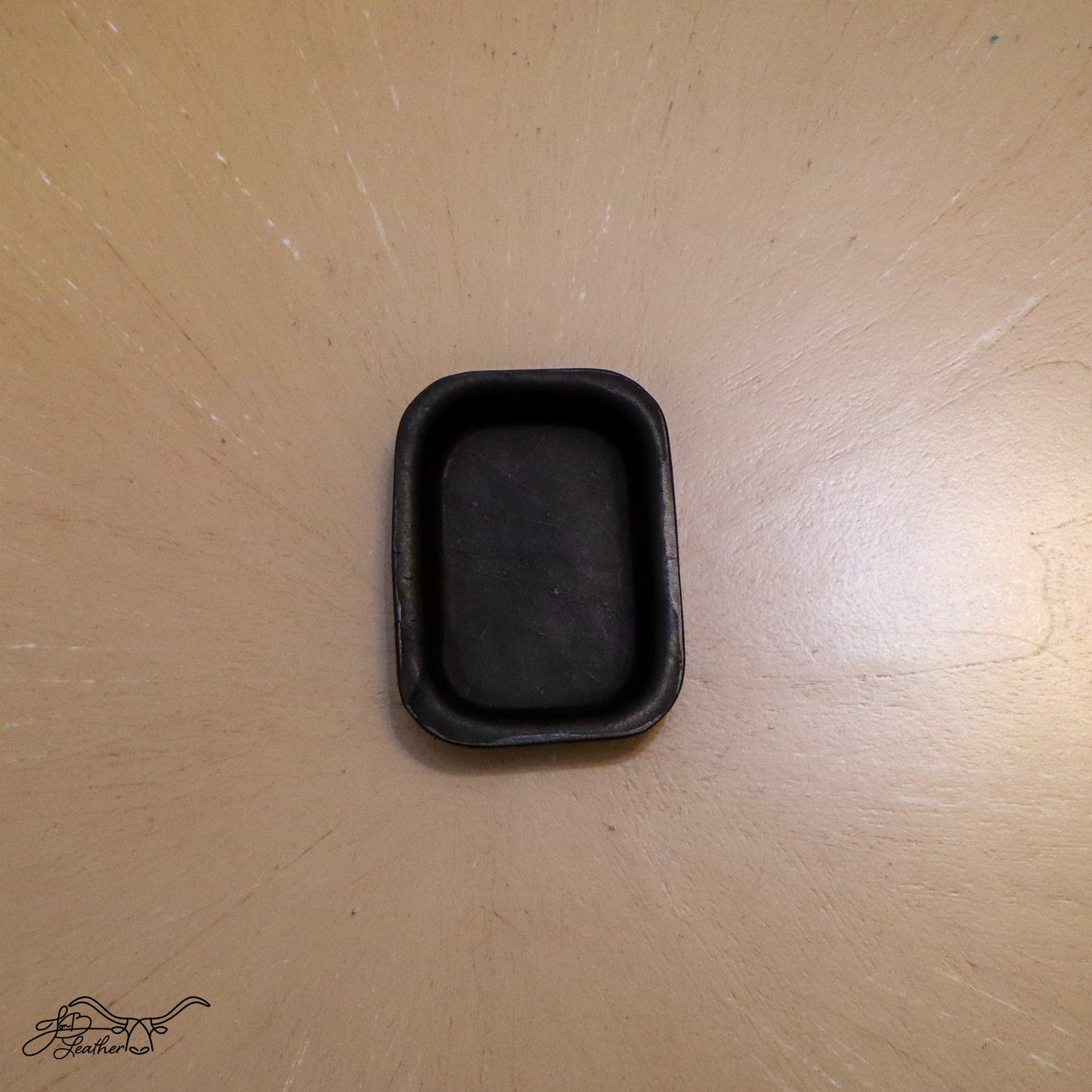 Rectangular Molded Leather Decorative Tray