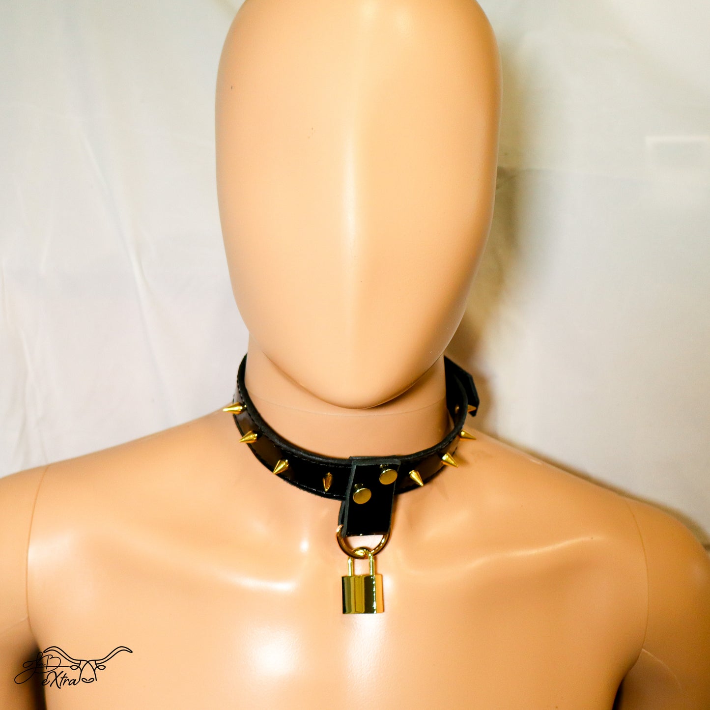 JonBx Patent Leather Fashion Collar