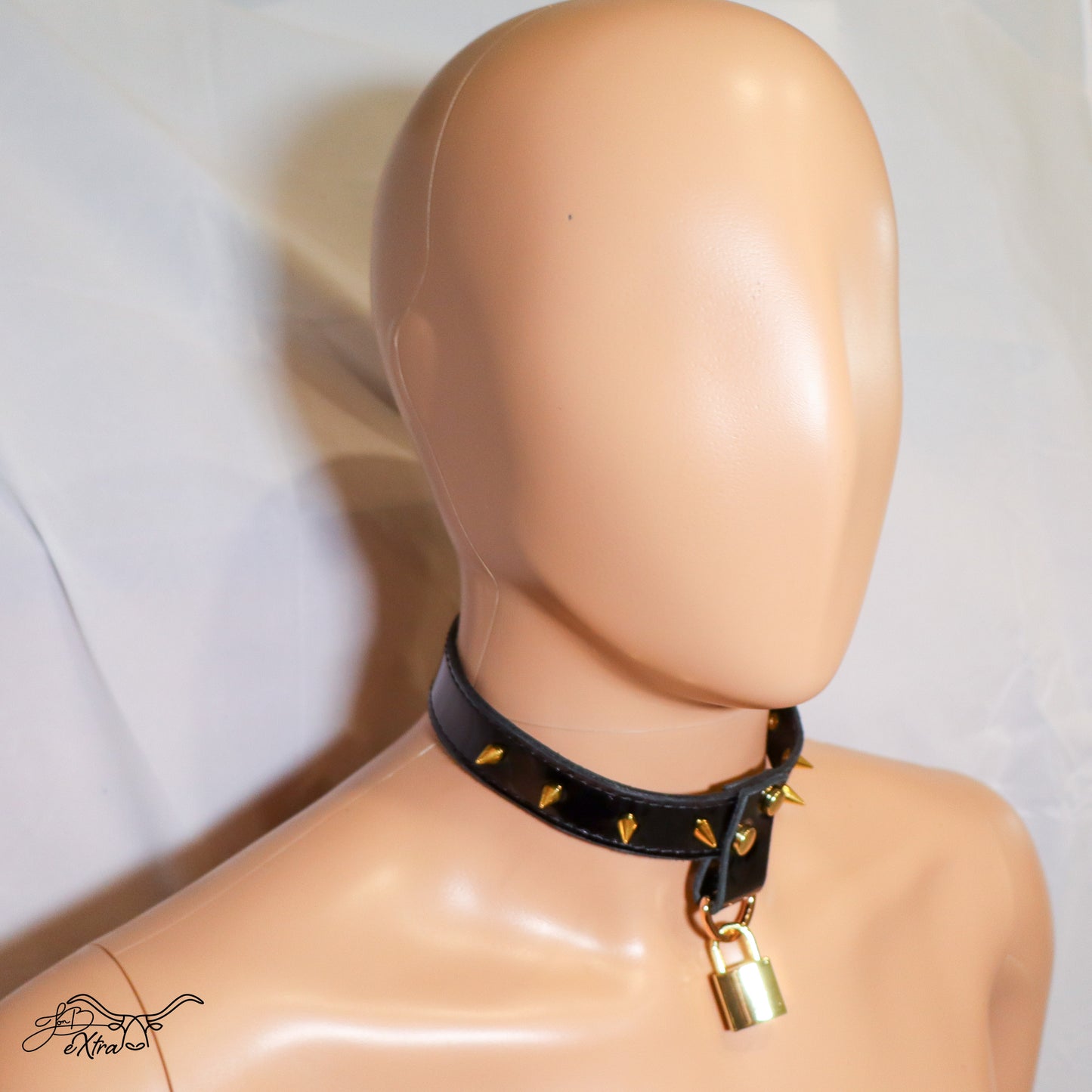JonBx Patent Leather Fashion Collar