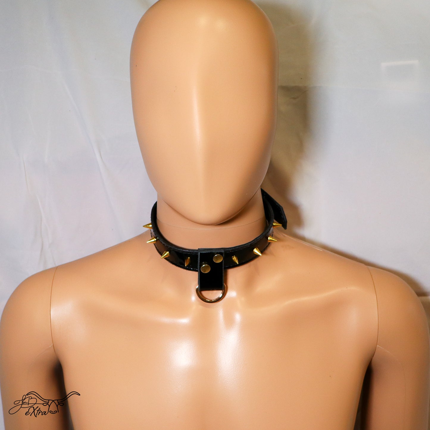 JonBx Patent Leather Fashion Collar