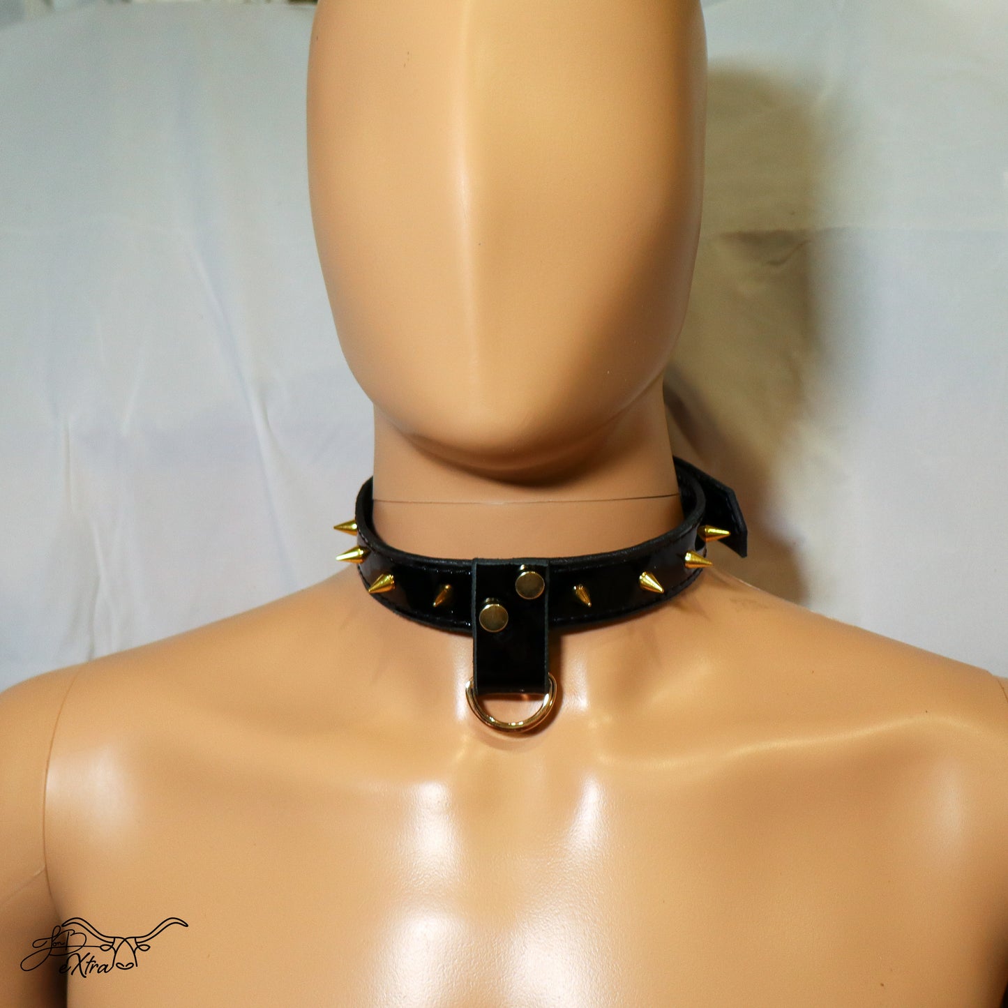 JonBx Patent Leather Fashion Collar