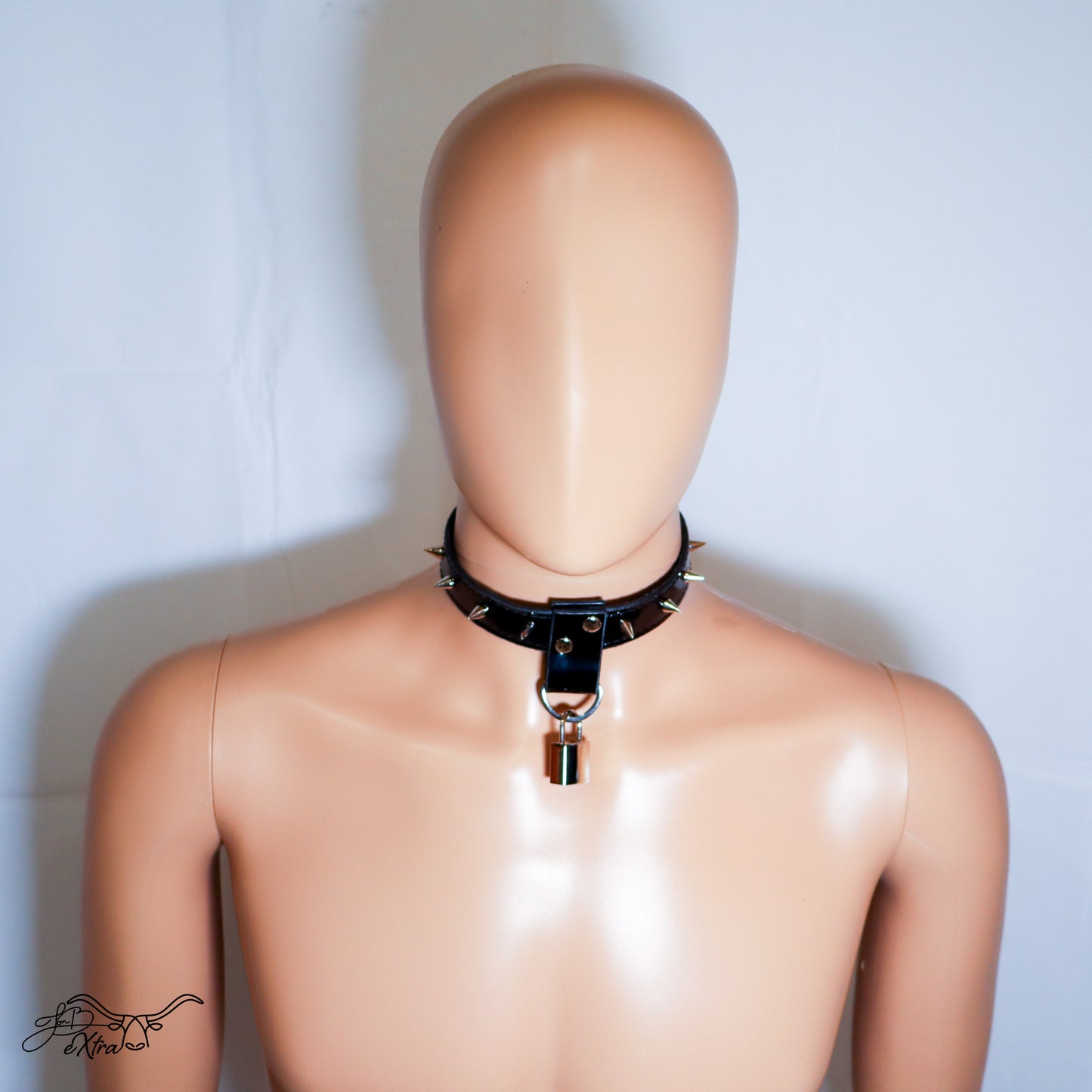 JonBx Patent Leather Fashion Collar