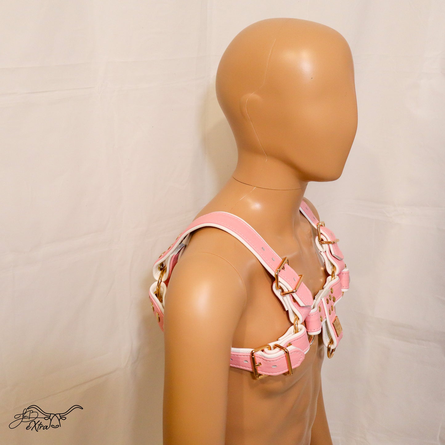 JonBx Pink and White Fashion Harness
