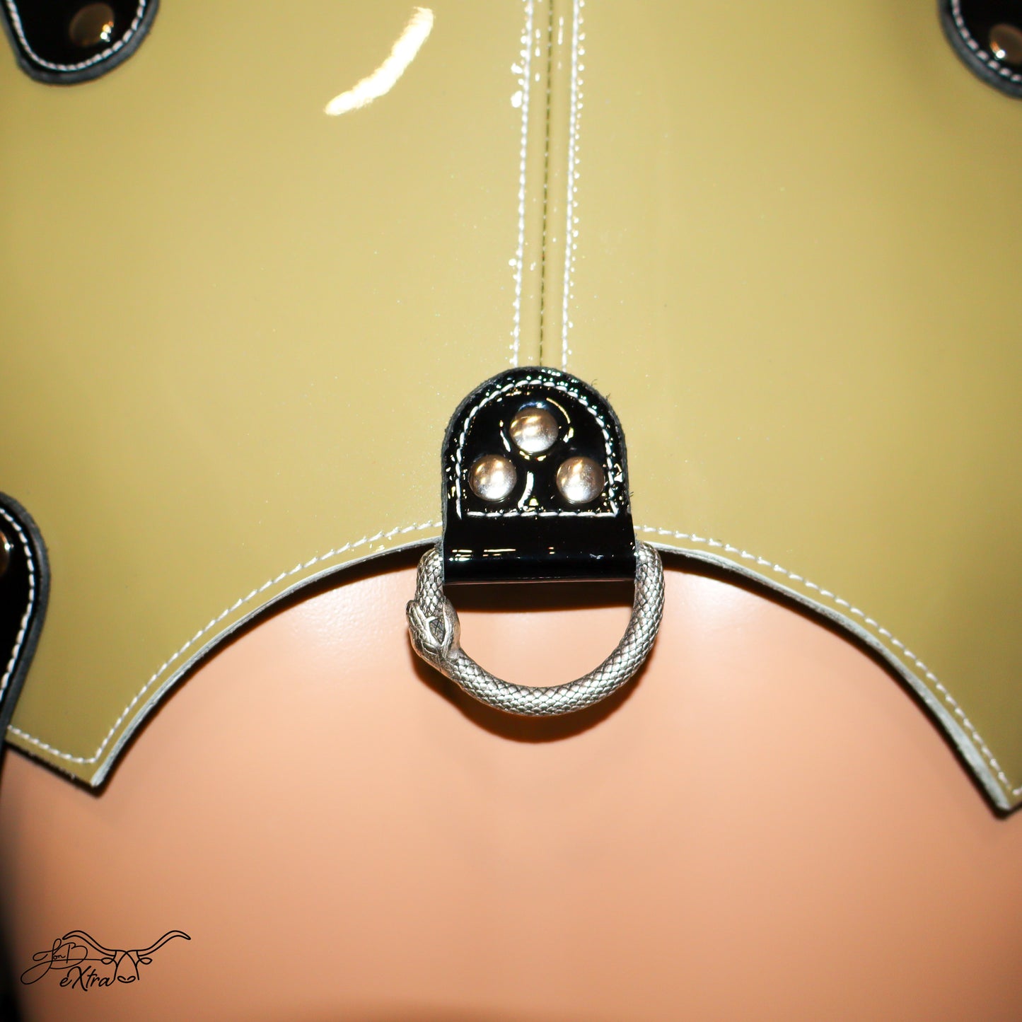 Jon Bx Patent Leather Serpent Harness
