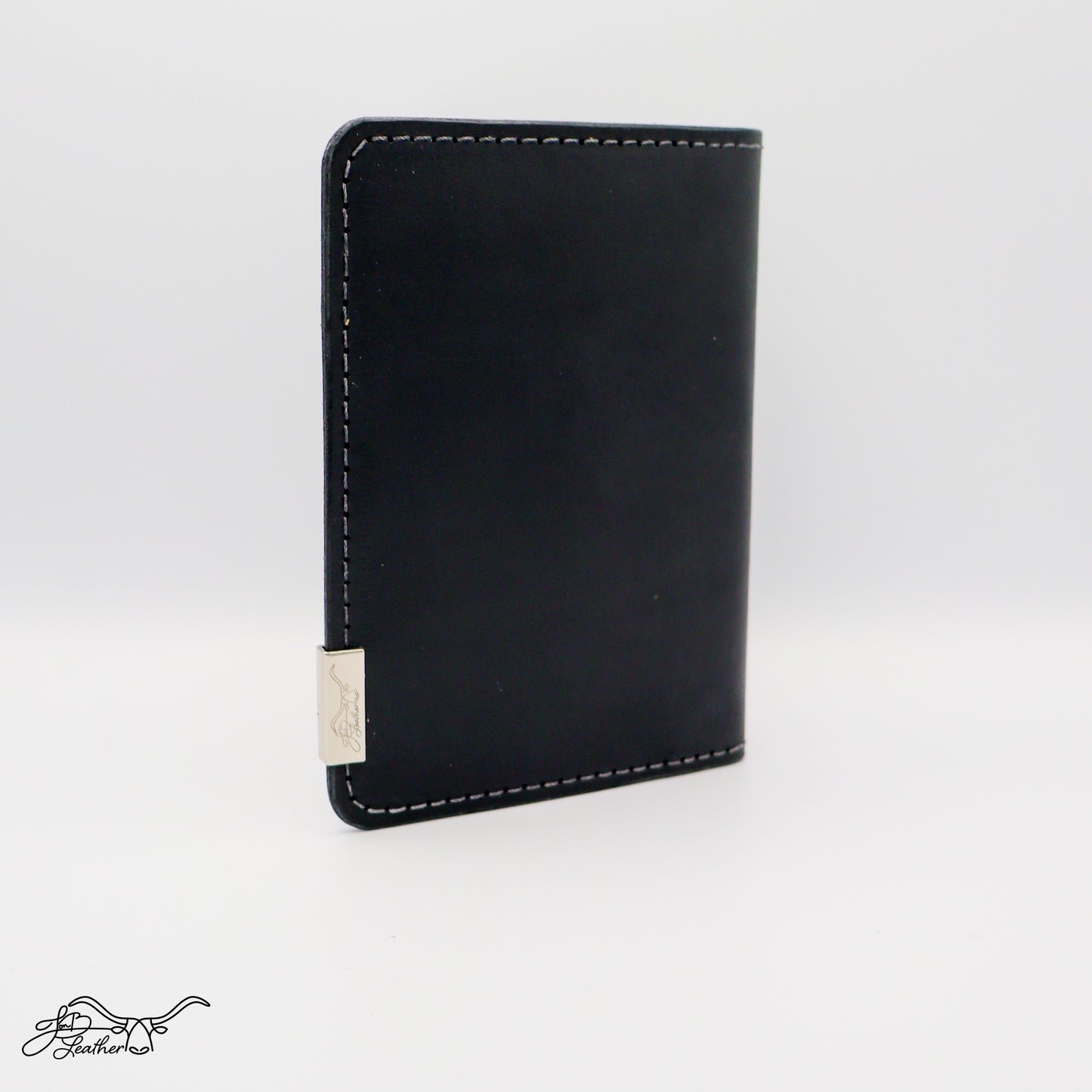 Bilman Passport Wallet in black full grain leather RFID protected