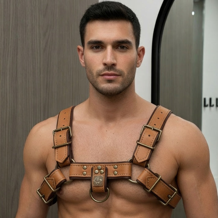 JonBx Brown and Tan Fashion Harness