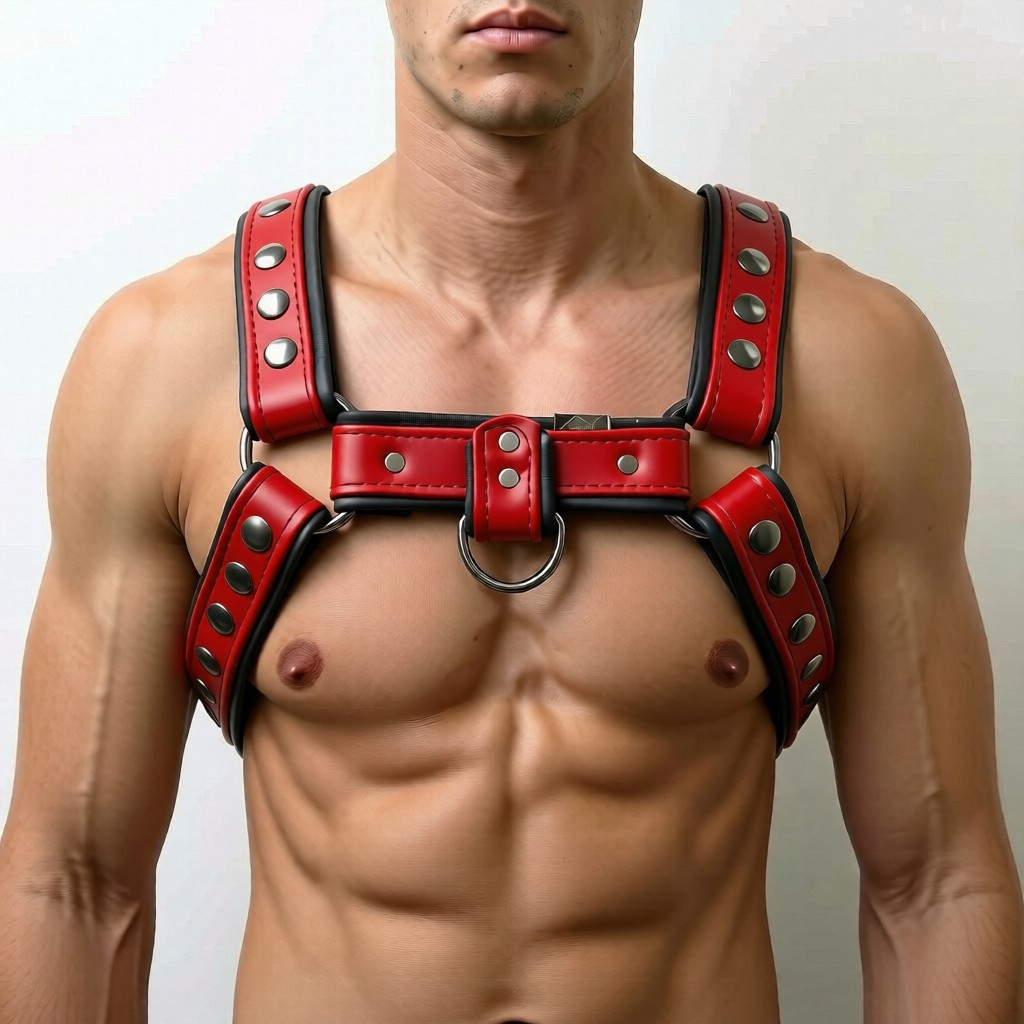 JonBx Red and Black Snap Harness