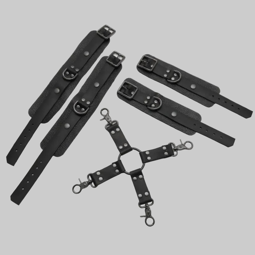 Premium Leather 4-Point Restraint Cuffs