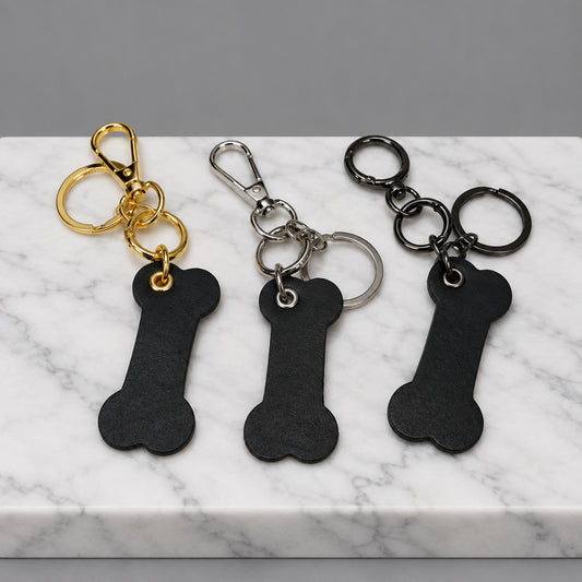 Bone Leather Keychain