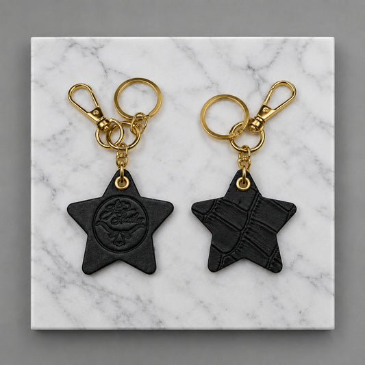 Star Leather Keychain