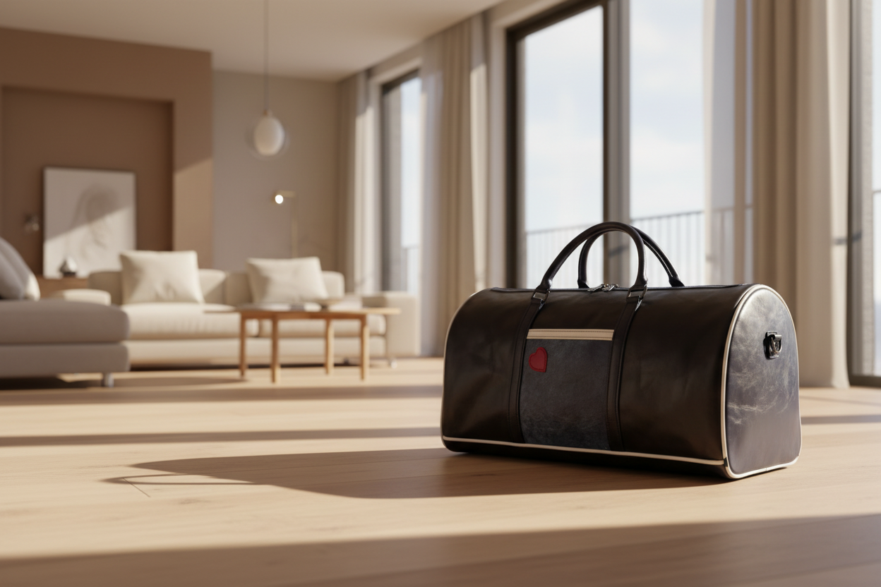 Leather Pride Duffel Bag - 24" Smooth & Hair-On Hide