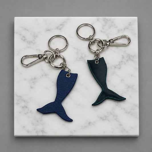 Mermaid Tail Leather Keychain