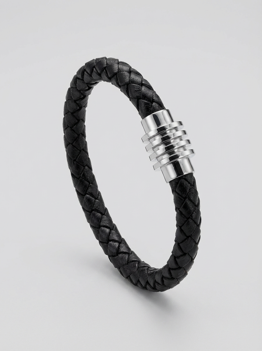 Braided Leather Cord Hex Connect