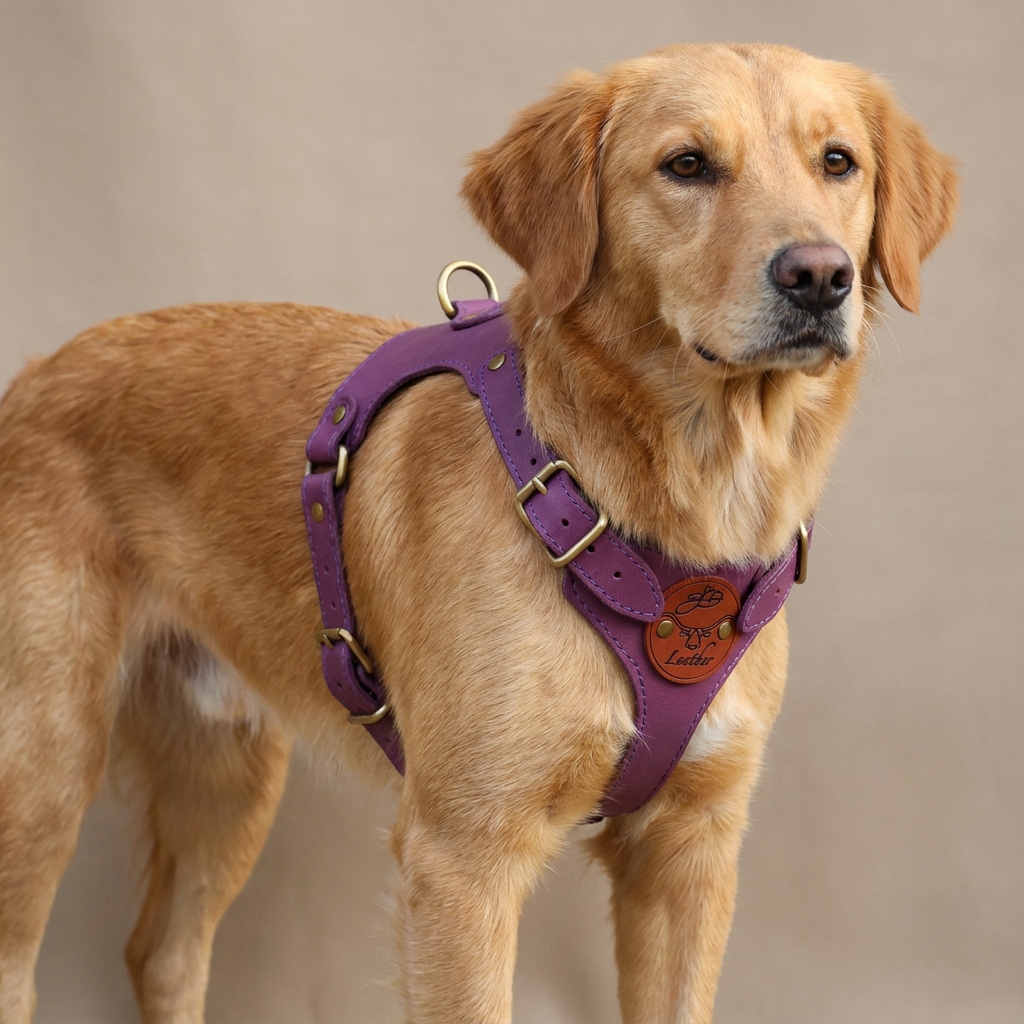 Premium Leather Pet Harness | Handmade Full Grain Dog Harness