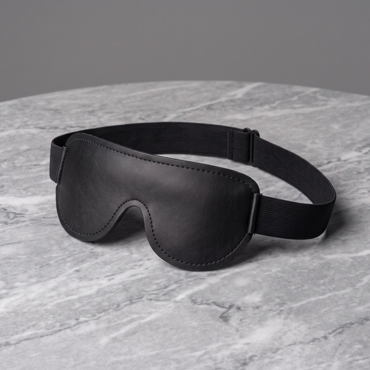 Leather Blindfold & Sleep Mask