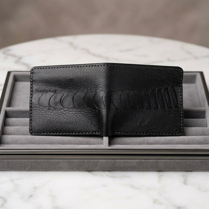 Struthio Vault | Exotic Bifold Wallet | Ostrich Leg
