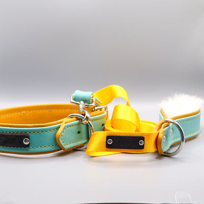 Premium Leash - Rabbit Fur Lined - Jon B Leather