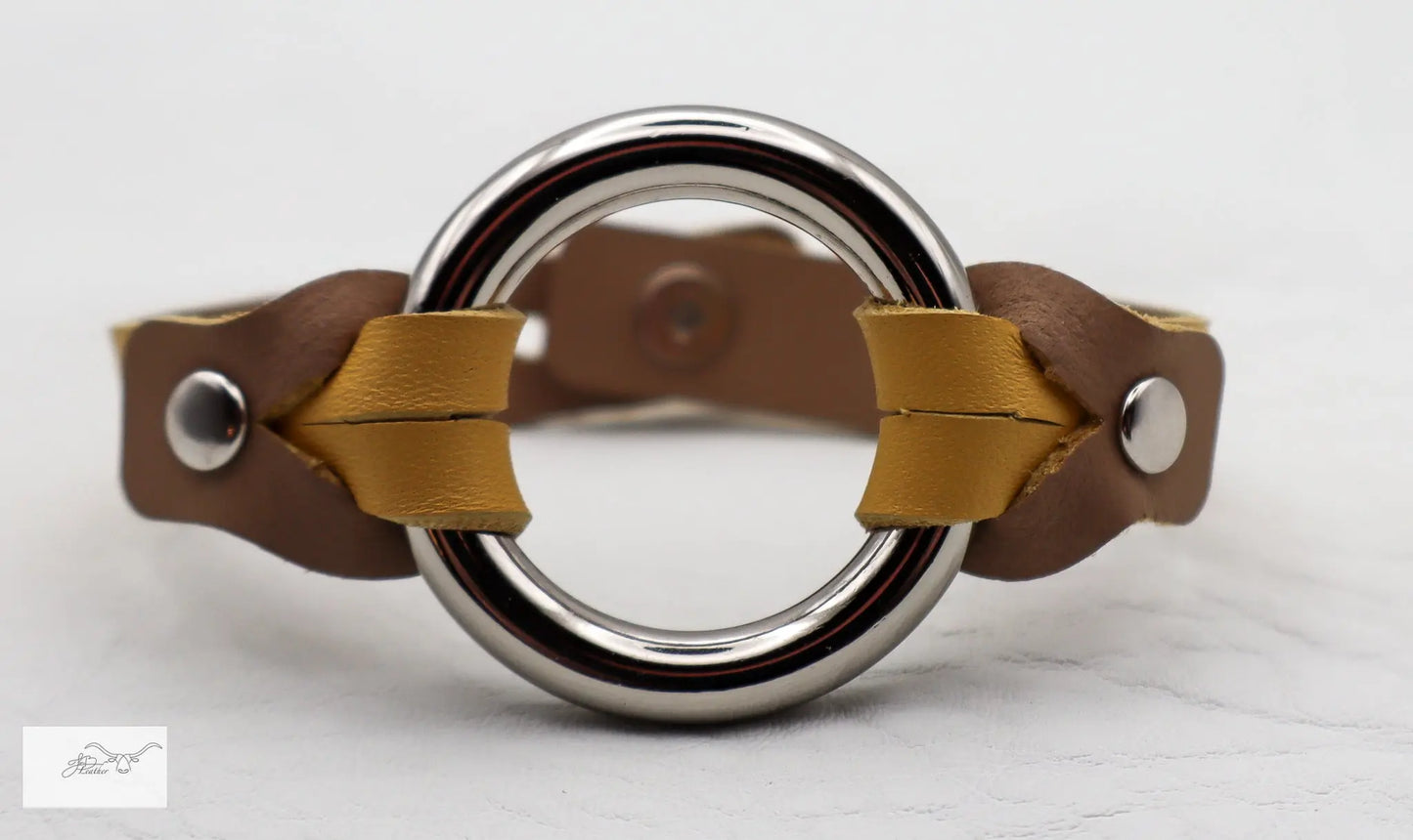 Metal ring bracelet Jon B Leather