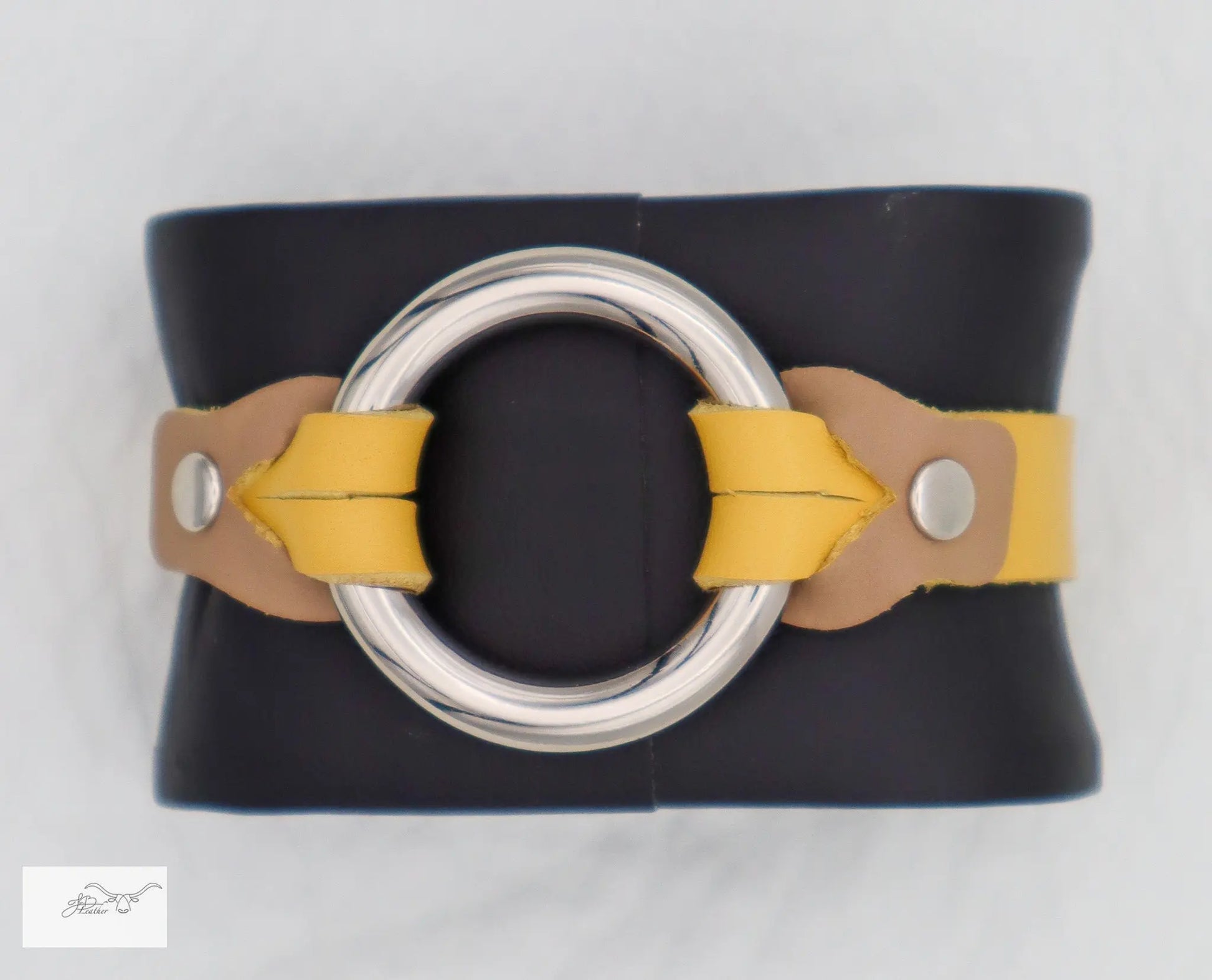 Metal ring bracelet Jon B Leather