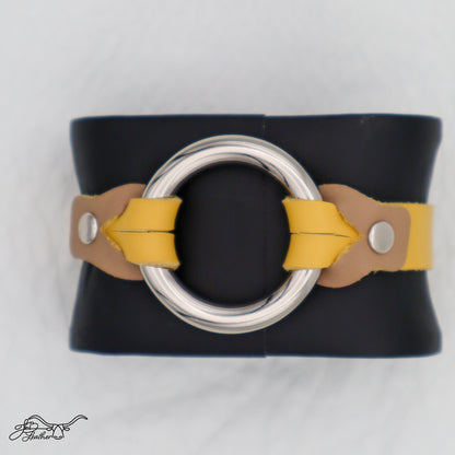 Metal Ring Bracelet - Jon B Leather