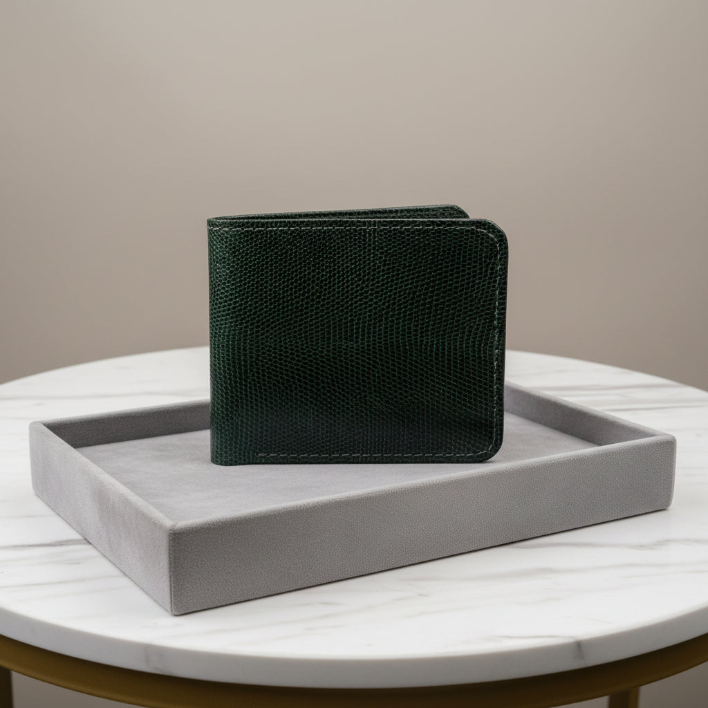 Saurian Fold | Exotic Bifold Wallet | Lizard Skin